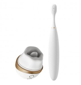 MizzZee - LunaKiss Pulse Suction Tongue Vibrator (Smart APP Model - Chargeable)